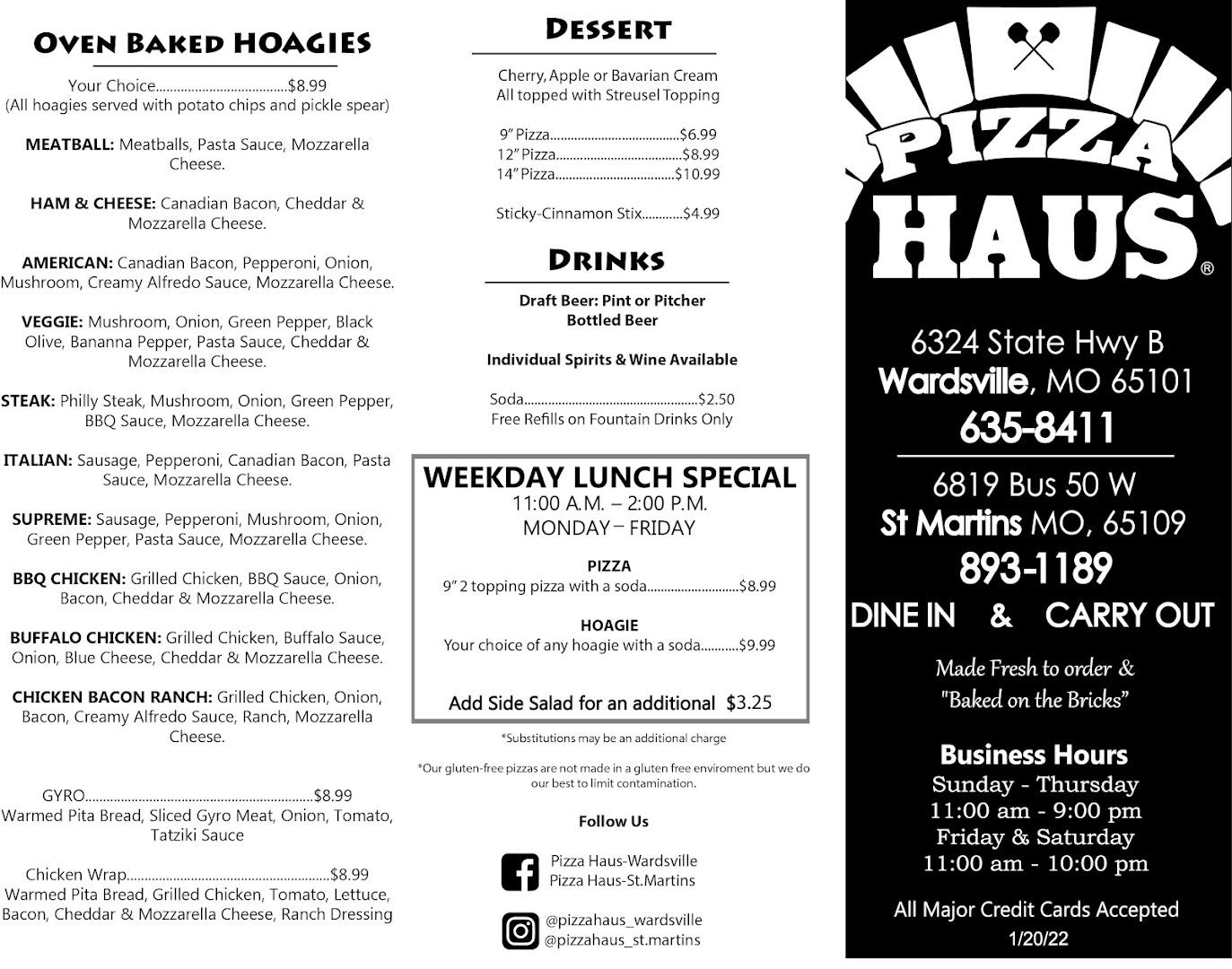 Pizza Haus - St. Martins